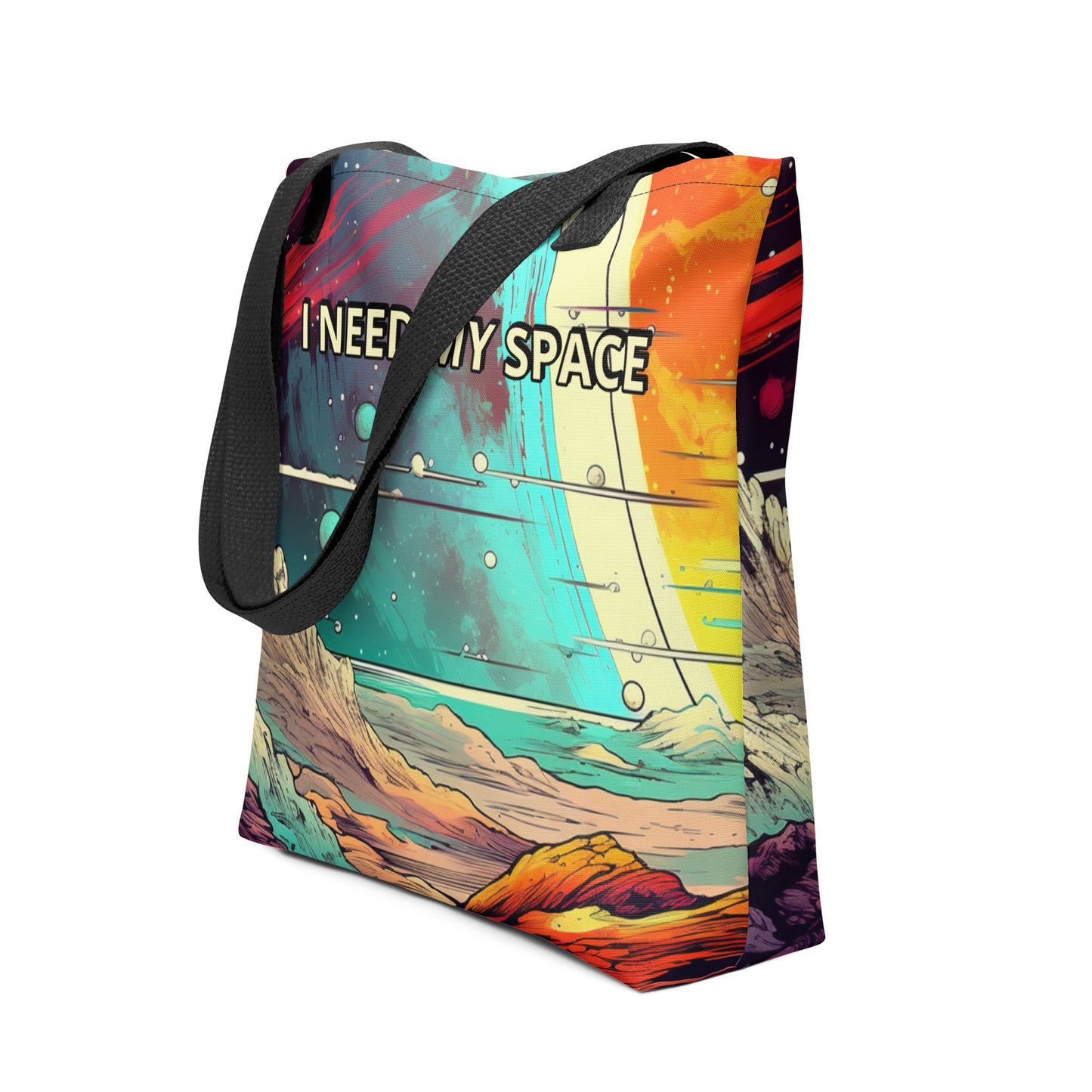 I Need My Space - Retro Tote Bag