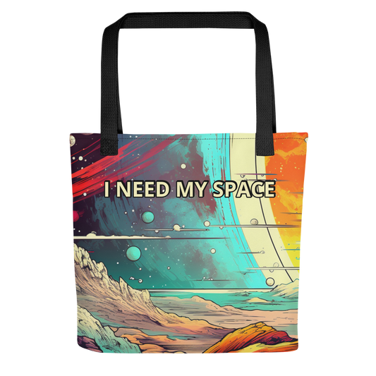 I Need My Space - Retro Tote Bag