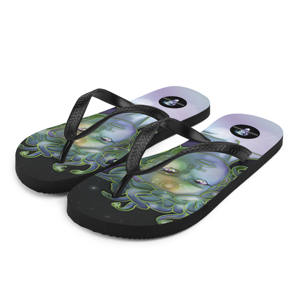 Gorgon Girl - Fangs Forward Women's slip-GorgON Flip-Flops