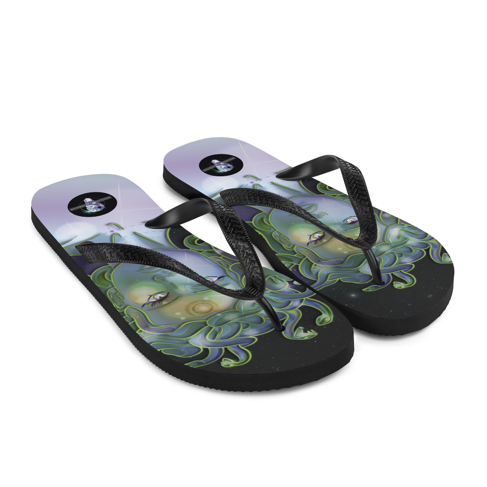 Gorgon Girl - Fangs Forward Women's slip-GorgON Flip-Flops