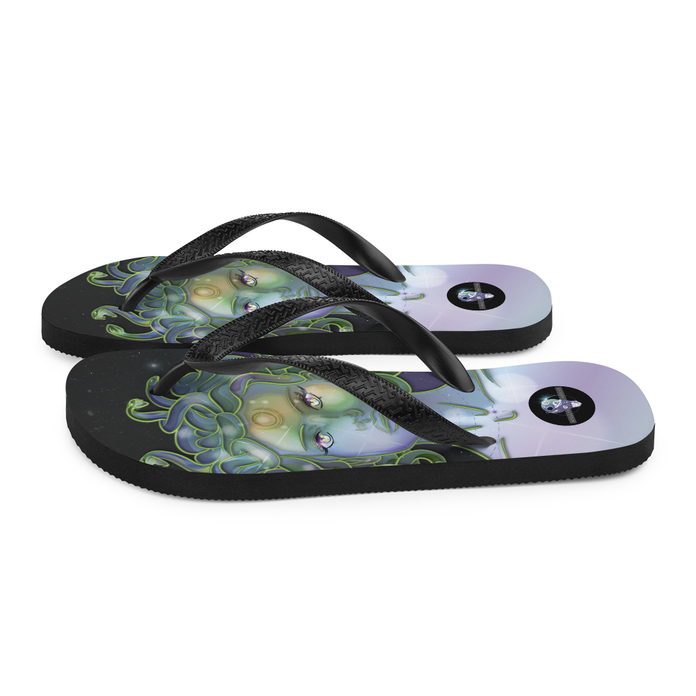 Gorgon Girl - Fangs Forward Women's slip-GorgON Flip-Flops