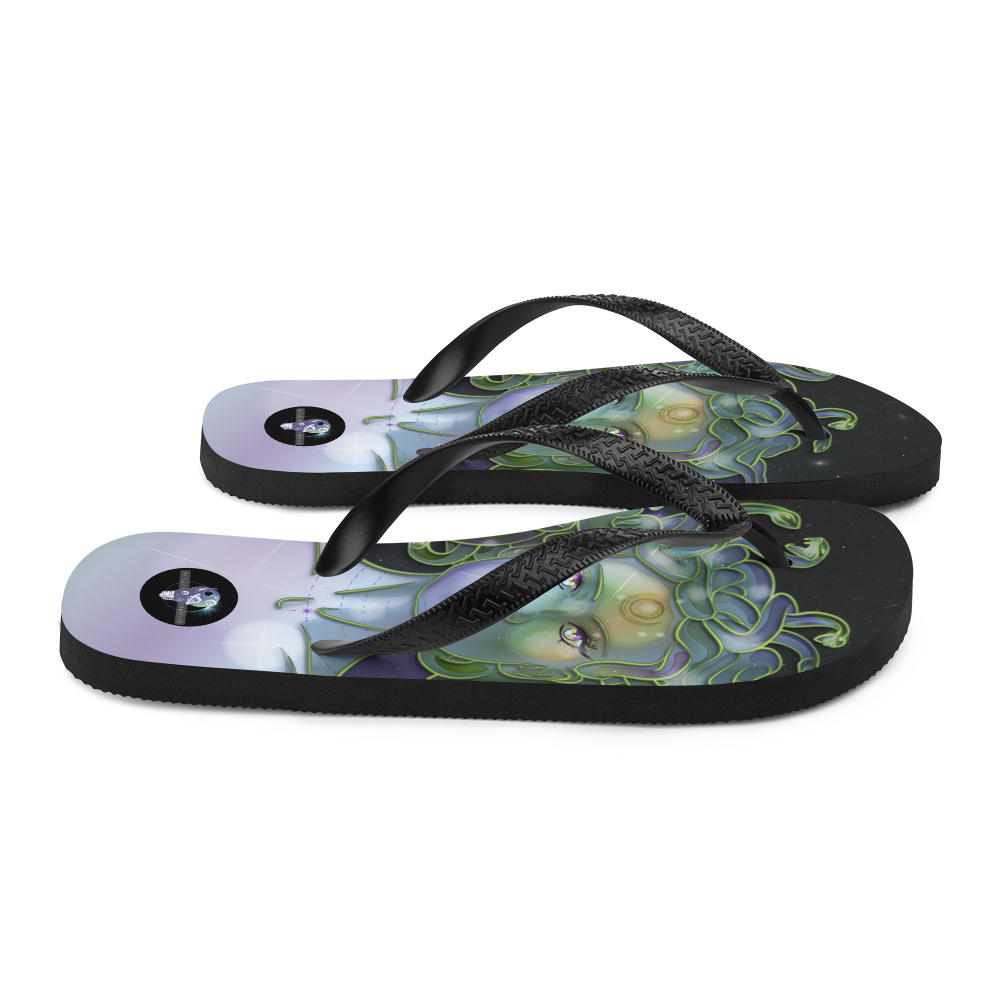 Gorgon Girl - Fangs Forward Women's slip-GorgON Flip-Flops