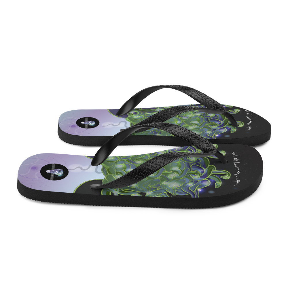 Gorgon Girl - Fangs Out Women's slip-GorgON Flip-Flops