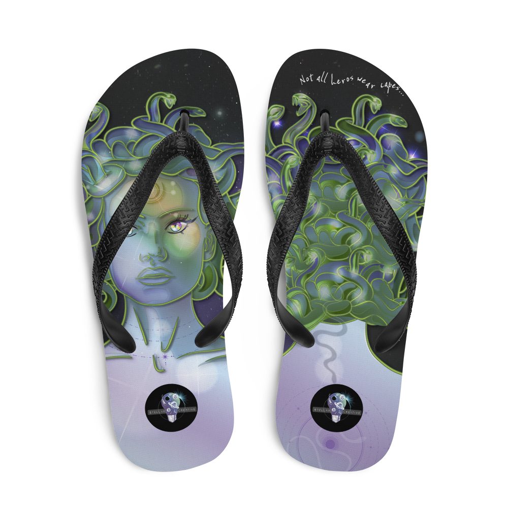 Gorgon Girl - Women's slip-GorgON Flip-Flops